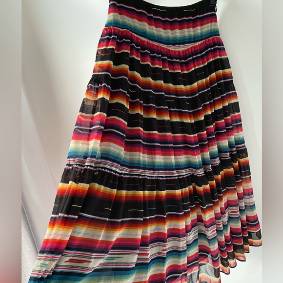 Lauren Ralph Lauren Striped Crinkle Georgette Skirt SZ 2P NEW - Picture 7 of 12